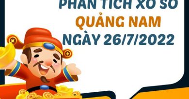 Phân tích xổ số Quảng Nam ngày 26/7/2022