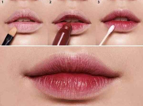 cách trang điểm cho môi dày
