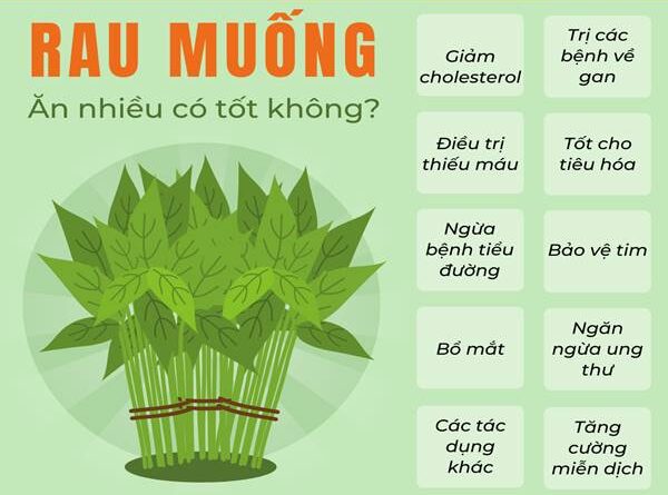 Ăn rau muống nhiều có tốt không