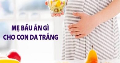 Mẹ bầu ăn gì để con trắng