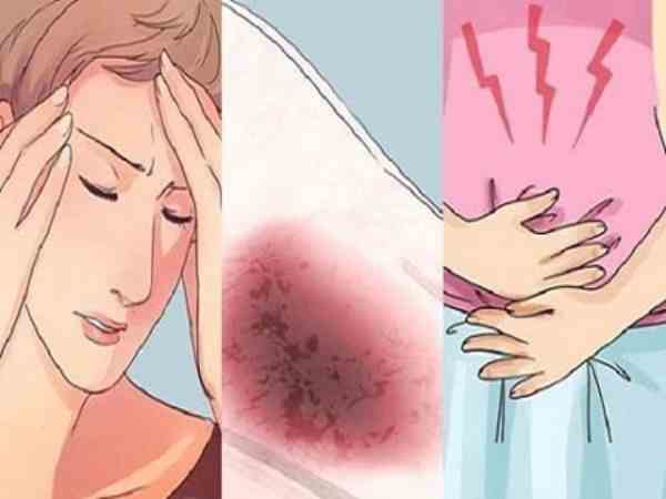 Da mặt nhờn và nổi mụn là dấu hiệu sắp có kinh