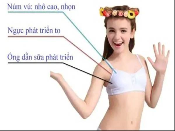 Biểu hiện dậy thì sớm ở bé gái