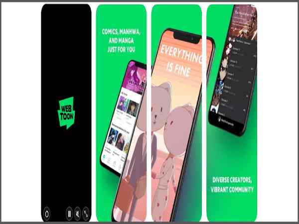 Webtoon app đọc truyện tranh trên iphone